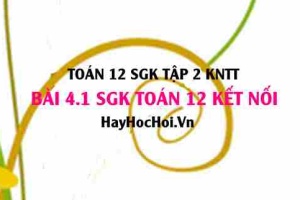 Bài 4.1 SGK Toán 12 tập 2 Kết nối tri thức